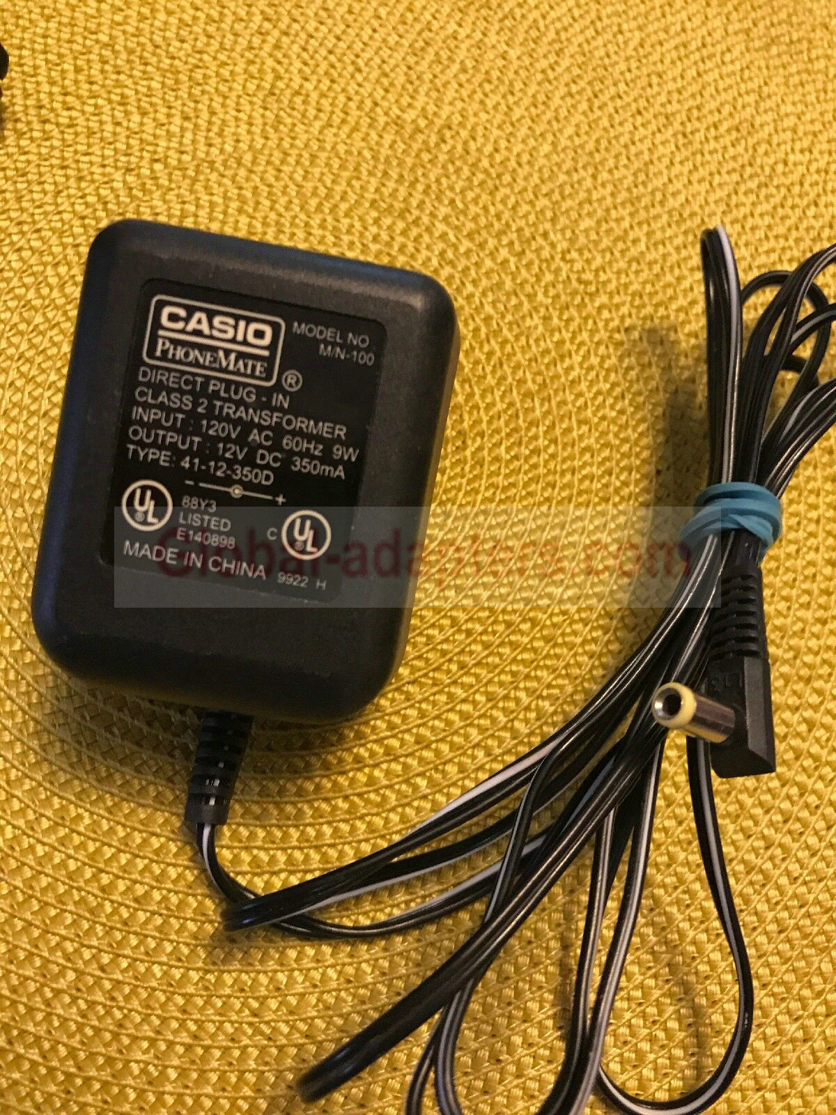 New 12V 350mA Casio M/N-100 Power Supply Ac Adapter